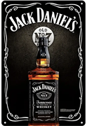 Jack Daniel's Bottle Metal Sign